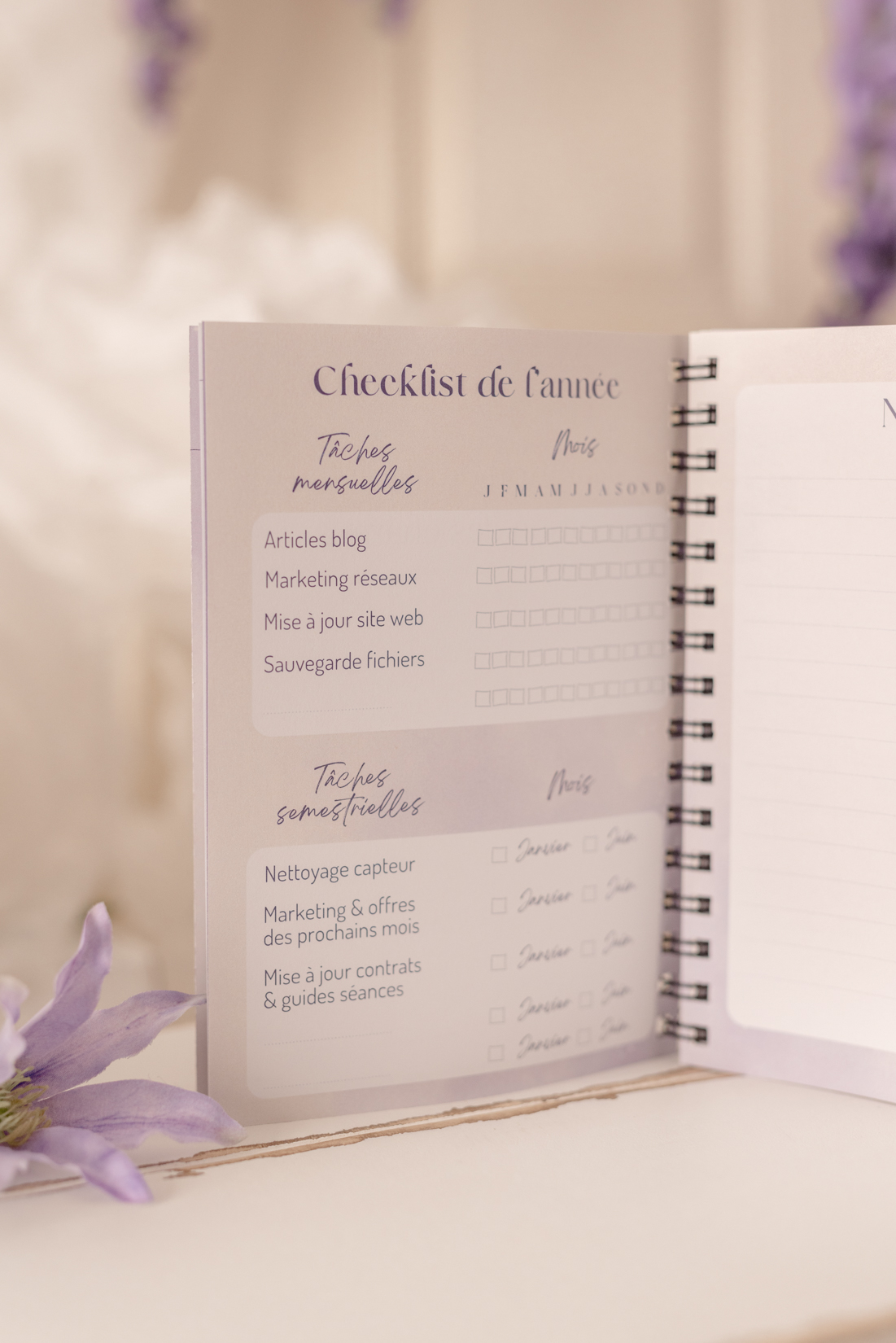 agenda pour photographe